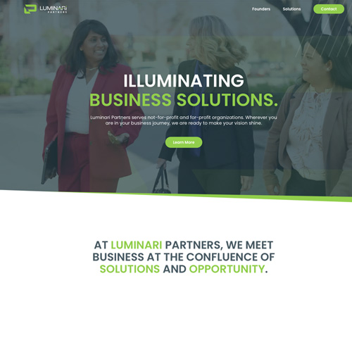 Website development for luminaripartners.com