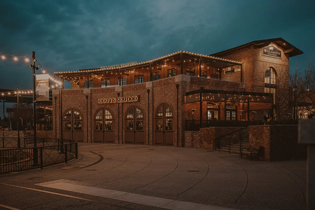Scotts Seafood Restaurant exterior logo signage design