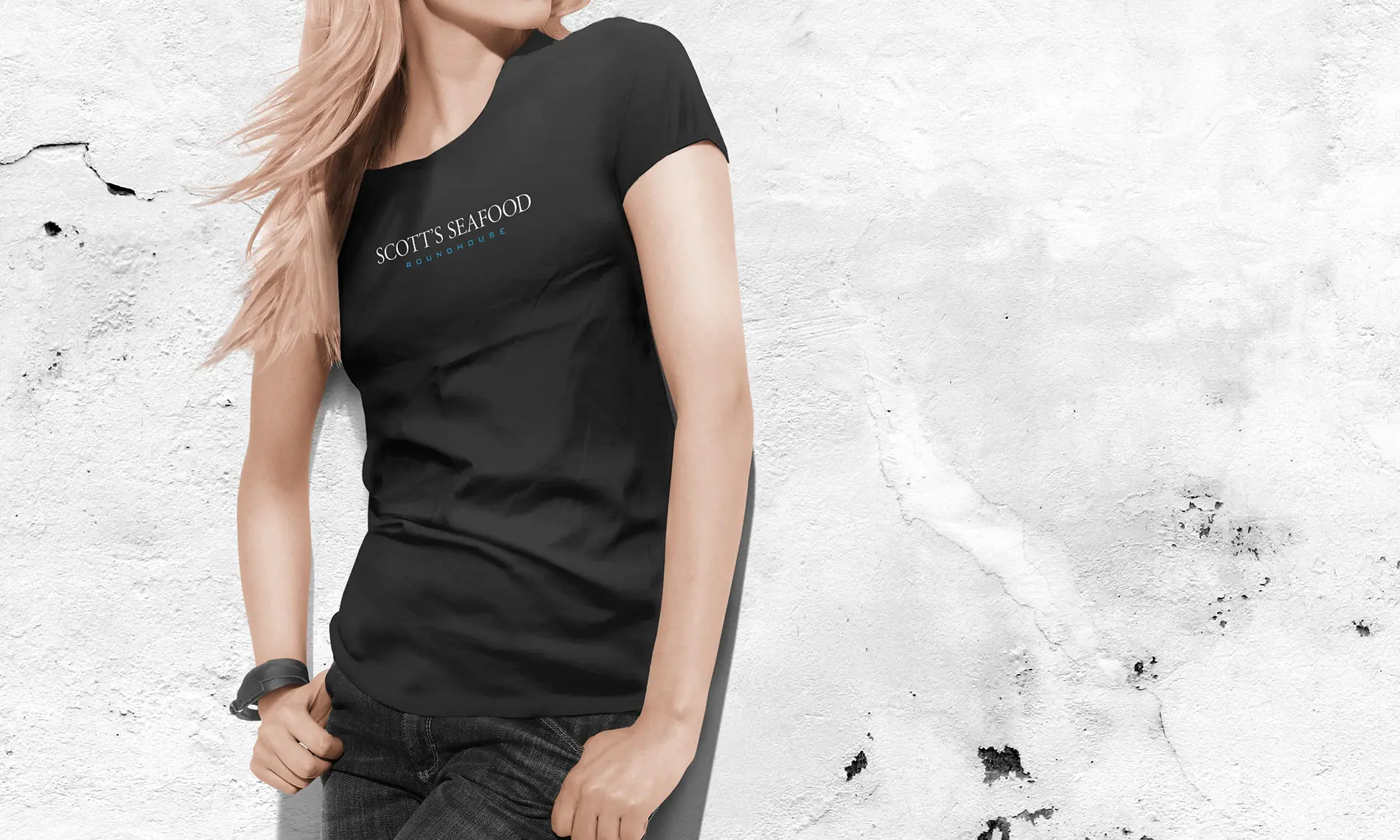 Scott's Seafood Roundhouse restaurant T-Shirt design