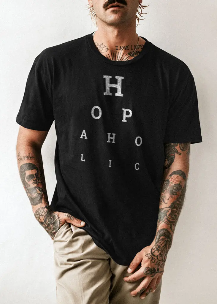 Hopaholic t-shirt design